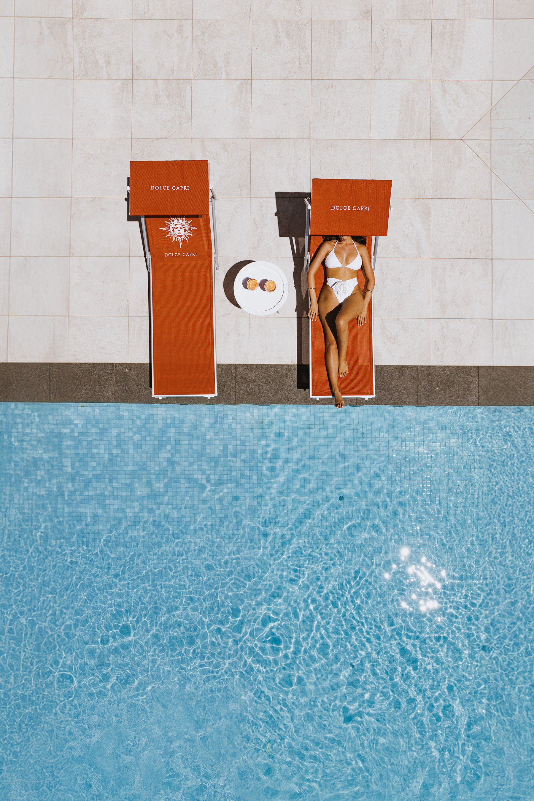 The Dolce Duo — Pair of Loungers - Aperitivo Orange